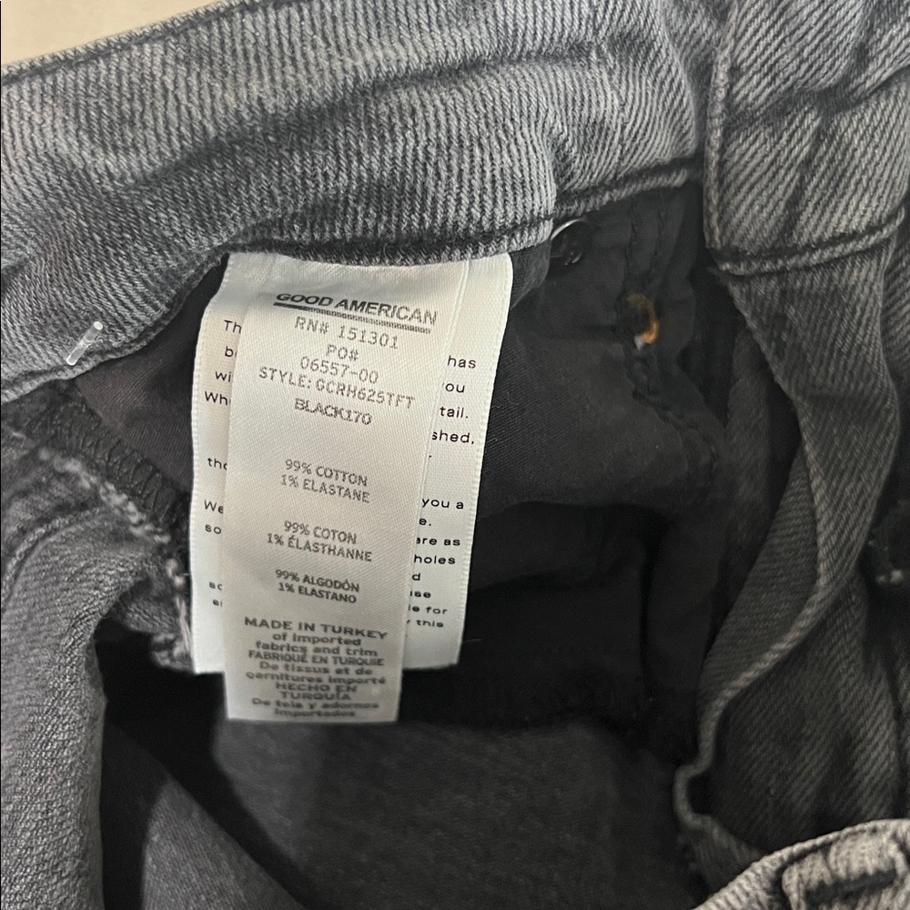 ✨ Good American Slim Raw Hem Skinny Jeans — Size 0 (EUC) - Picture 5 of 10